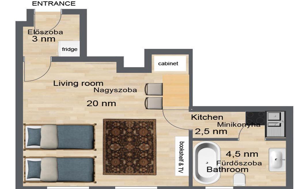 Home Away Apartment บูดาเปสต์ ห้อง รูปภาพ